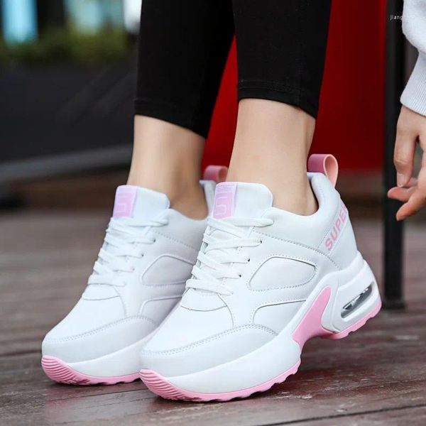 Zapatos casuales Moda para mujeres Tall Dad Air acolchado absorbiendo espesas de suela espesa deportes