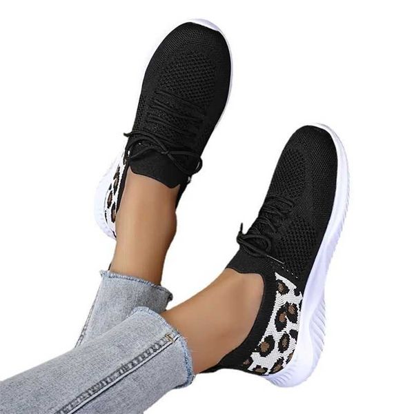 Zapatos Casuales Zapatos Deportivos Informales De Fondo Plano para Mujer Punta Redonda De Primavera Superficie De Malla De Moda con Amarre Grande