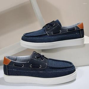 Zapatos informales para mujer, zapatillas planas vulcanizadas con cordones, punta redonda, Color sólido, para otoño, 2024