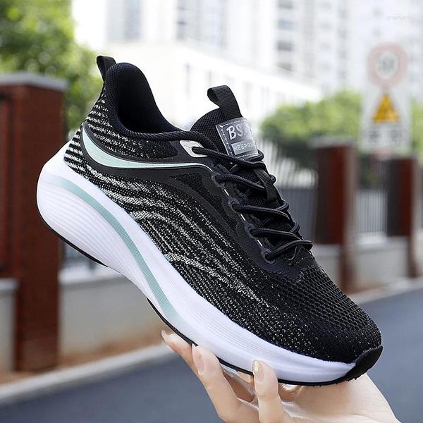 Chaussures décontractées femme course sport coussin d'air Jogging baskets femme Tennis gymnase femmes voyage marche