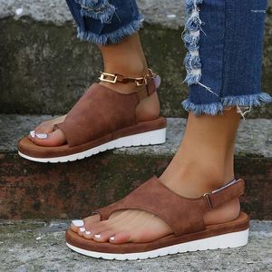 Zapatos casuales sandalias para mujeres 2024 plataforma cómoda suela damas suaves toe pie corrección sandalia ortopedic bunion corrector