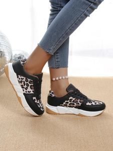 Casual schoenen dames sneakers herfst trendy luipaard print mode comfortabel joggingtennis voor vrouwen