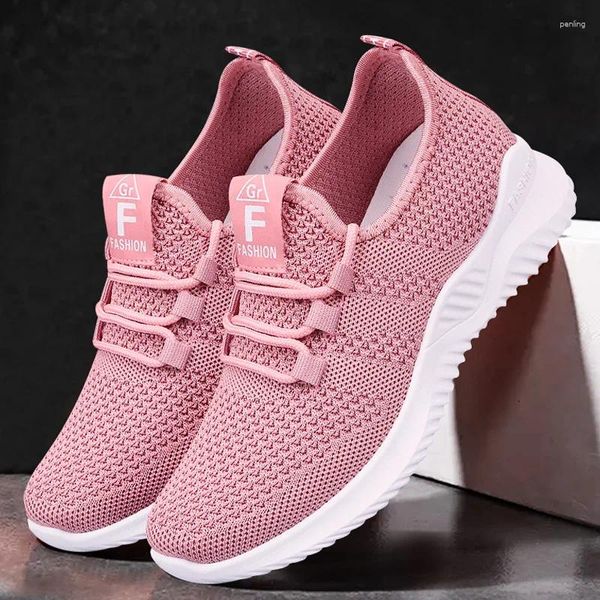 Zapatos casuales zapatillas para mujeres verano cómoda transpirable de moda plana para mujeres caminando suave versátil