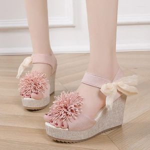 Casual schoenen dames strappy open-to-sandalen stijlvolle hakken en platform enkelstrekjurk zomer