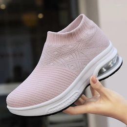 Casual schoenen Dames Vulkaniseerde hoogwaardige kussens Sneakers platte loafers XL 42 sokken