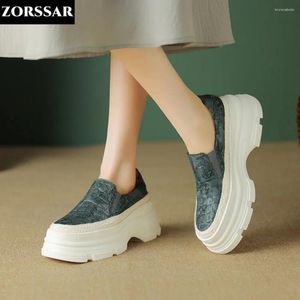 Chaussures décontractées Femmes Skateboard Plateforme de baskets vertes authentique en cuir chunky Trainers de printemps Tenis Femme