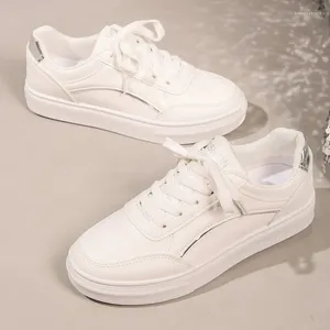 Chaussures décontractées Femme Sneakers Femme Plate-plate-forme Sport 2024 Fashion printemps Blanc Lace Up Walking Zapatillas de Mujer