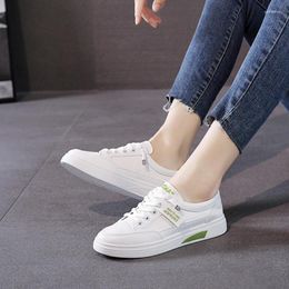 Casual schoenen dames sneakers veter ademende flats Koreaanse editie running comfortabele soild color modebord schoen