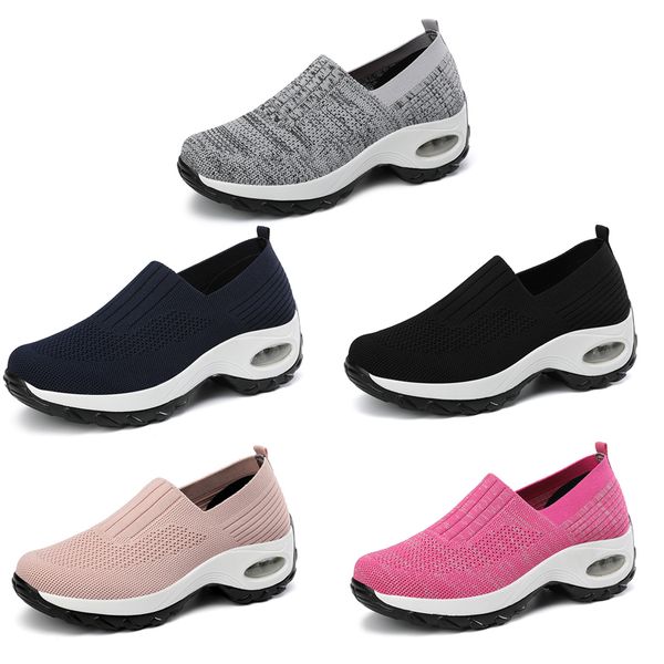 Zapatos informales para mujer, zapatillas deportivas con plataforma, zapatillas de tela con cordones, zapatos de lona transpirables, suela de goma