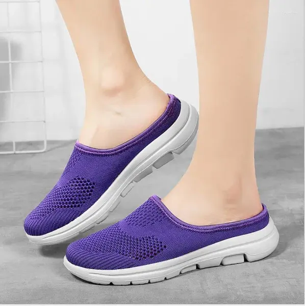 Zapatos informales para Mujer, zapatillas deportivas De verano, zapatillas ligeras vulcanizadas para Mujer, zapatos sin cordones De malla, Tenis De moda para Mujer