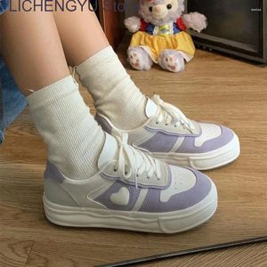 Zapatos casuales Mujeres Sports Purple Platform Fashion Fashion Corean Flats Tennis Femenino Femenina Vulcanize Harajuku