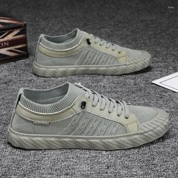Chaussures décontractées xihaha Men's Breathable Ice Silk Old Pékin Tissu All-Match Flat Walking Men Sneakers tendance