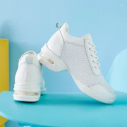 Zapatos informales XIHAHA, suela exterior blanda de cuero para mujer, calzado de Hip Hop con respiración para mujer, zapatillas deportivas, baile de Jazz moderno para mujer y niña