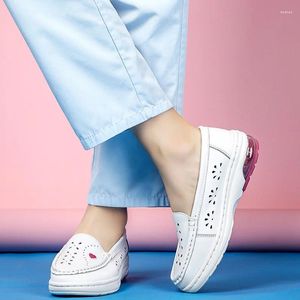 Casual schoenen zapatos de mujer plataforma mode chunky dames schoen ademende sneakers zacht lederen witte vrouwelijke flats
