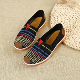 Chaussures décontractées Zapatos de Mujer Femmes Round Toe Multi Color Slip Slip on Anti Skid Modage Fashion Comfort El Work E1212