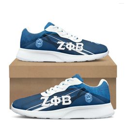 Chaussures décontractées Zeta Phi Beta Sigma Print Sneakers For Women Brand Designer Lace Up Azy Soft Outdoor Men's Training Basketball
