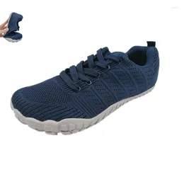 Chaussures décontractées ZZFABER Flexible Flexible Barefoot Shoe Flats Flats Sneakers Ladies Soft Sports Running For Women Men