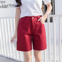 Pantalones cortos informales para mujeres moda de la cintura elástica de la cintura del verano del verano