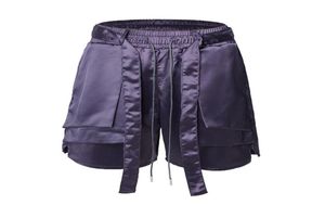 Streamer à crampons lâches de shorts décontractés High Street Men039 Women039s Couleurs solides Pants6829432