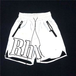 Casual shorts Men Women Letter Printing Nylon Twin Zipper Pockets Extended Drawstrings Broeeches