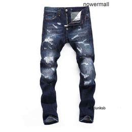 casual slanke Plein Philipps jeans pp heren originele stretch rechte PP denim broek ontwerp 336 blauwe jeans kleur top EN10