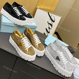 Nylon Casual Designer Gabardine Sneakers Classic Canvas Shoe Wheel Shoes Women Fashion Raiders Platform Solid Solide 35-41 22883 S 17879