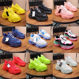 Baskets décontractées Triple S Chaussures de créateurs Chaussures de sport à la mode Chaussures de sport TPU Hommes Femmes Baskets Baskets Chaussures de course de sport