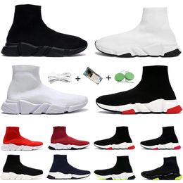 Sapato Meia Casual Masculino Feminino Boot Runners 1.0 Malha Tênis de Corrida Tênis Triplo Branco Preto Vermelho Neno Oreo Amarelo Graffiti Marinho Escuro Tênis Masculino Esportes 36-45