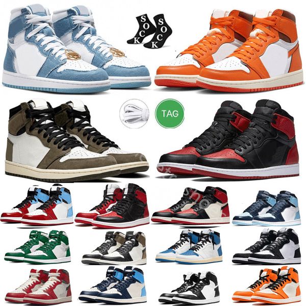 Sports décontractés Chaussures de basket-ball femmes Patent Bred Dark Mocha Marina Ice Diamond Yellow Toe Stealth University Cement True Blue Reverse Light Smoke JordrQn