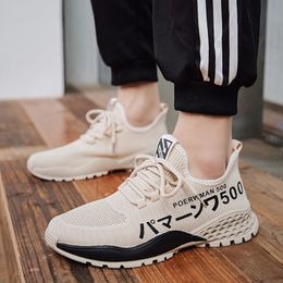 Spring Flying Men Woven Sports Sports Single Single Pékin Running Running Designer Chaussures Male Randonnée Male Recourte pour votre article 281