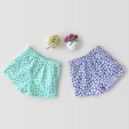 Casual zomer kinderen baby meisjes losse shorts kinderkleding bloemenkinderen korte broek 210429