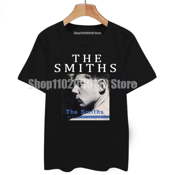 Casual The Smiths T-shirt Top English Rock Band Meat is Murder 1985 Morrissey Marr Courte-manche O T-shirts Euro Taille Euro