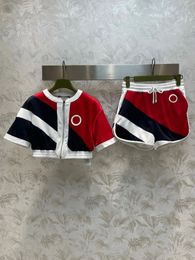 Casual trainingspak dames patchwork 2-delige set losse korte mouw sweatshirts jas elasticiteit taille gestreepte shorts