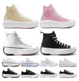 Tendance décontractée en toile classique pour hommes et femmes Chaussures décontractées pour chuck Sneaker Platform Shoes Trois Black and White High et Low Sneakers 35-40