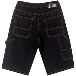 Casual broek mannen zomer los 7 zeven shorts groot formaat multi-pocket tooling trend dunne denim shorts fiets jeans dagelijkse outfit casual gewassen