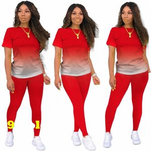 Casual Tweedelige Pakken Fi Outfits Lg Mouw Sweatshirts Truien Broek Sportkleding voor Vrouwen grote maat S-5XL 38rK #