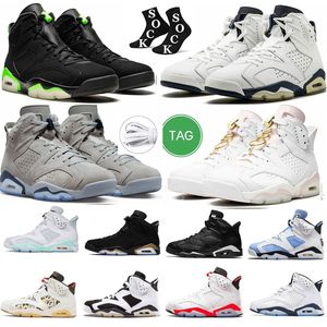 Casual UNC jumpman 6 chaussures de basket-ball hommes 6s Carmine Georgetown Bordeaux Midnight Navy Yellow DMP Baskets de sport infrarouges baskets pour hommes JordrQn