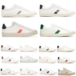 Casual Vejaon Frans Brazilië Green Earth Green Low Carbon Life V Organic Cotton Flats Platform Sneakers Women Classic White Designer Shoes Heren Trainers Maat 36-45