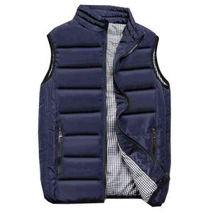 Gilet décontracté hommes hiver sans manches vestes Style masculin solide gilet marques hommes automne chaud Outwear grande taille vêtements 8 211105