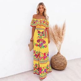 Casual vintage etnische stijl Elegante zomervestido de festa streetwear feest vrouwen kleding y2k jurk voor kleding mode 240412