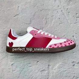 Red Heart Print Shoes Wales Bonner Designer schoenen OG Classic Sneakers Outdoor Flat Sports Shoes Casual Style Shoes Fashion Casual Trainers