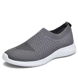 Marche décontractée confortable Chaussures Tiosebon masculines douces tricotées coulant en un pas de chaussures de sport léger, moyen large 428, 5