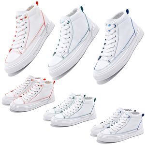 Casual femmes toile plat chaussures triple blanc rouge vert bleu tissu baskets confortables baskets design 35-40