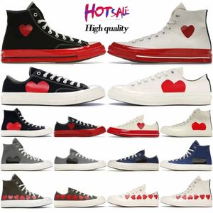 Femmes décontractées hommes Chaussures en toile 1970s All Star Top Vintage Love With Eyes Hearts Chucks Taylors