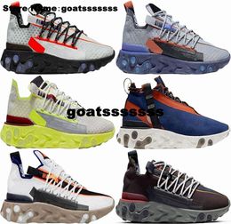 Casual Femmes Hommes Taille 12 React Runner ISPA Mid WR Baskets Chaussures Designer Trainers Eur 46 Us12 Us 12 Running Blanc Mode Or Jaune Noir Sports Gris Scarpe