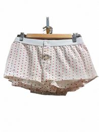 Casual Vrouwen Zachte Cott Frt Butts Shorts 2023 Zomer Vintage Lage Taille Vrouwelijke Chic Bodems b845 #