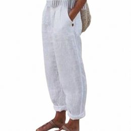Pantalon décontracté pour femmes, pleine longueur, élégant, taille élastique, bas sarouel, pour usage quotidien, y79l #