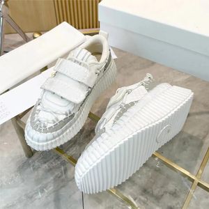 Zapatos de diseñador para mujer ocasionales zapatillas de deporte nama diseñadores Zapatos de mujer Patrón Franqueo Lienzo Arco iris Correr Zapato deportivo Tela de malla reciclada