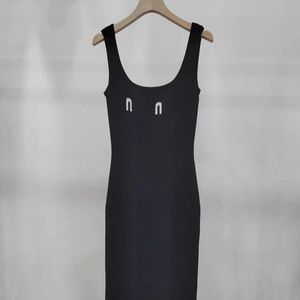 Casual damesjurken Designer dameskleding Luxe modemerken Dames mouwloze jurk tanktop damesrokken met letterkatoen bedrukt