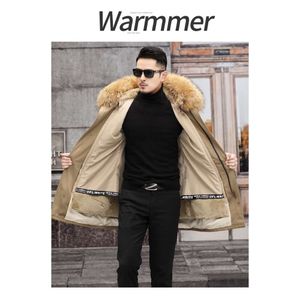 Manteau en vraie fourrure pour hommes, décontracté, fermeture éclair, ample, revers, housse de sac marron, creuser pour jeunes, couleur unie, 9HRN